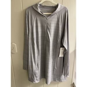 NWT Athleta Pacifica Illume coverup Hooded Long sleeve dress Women's 2X